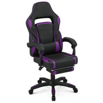 Black and store purple gaming chair